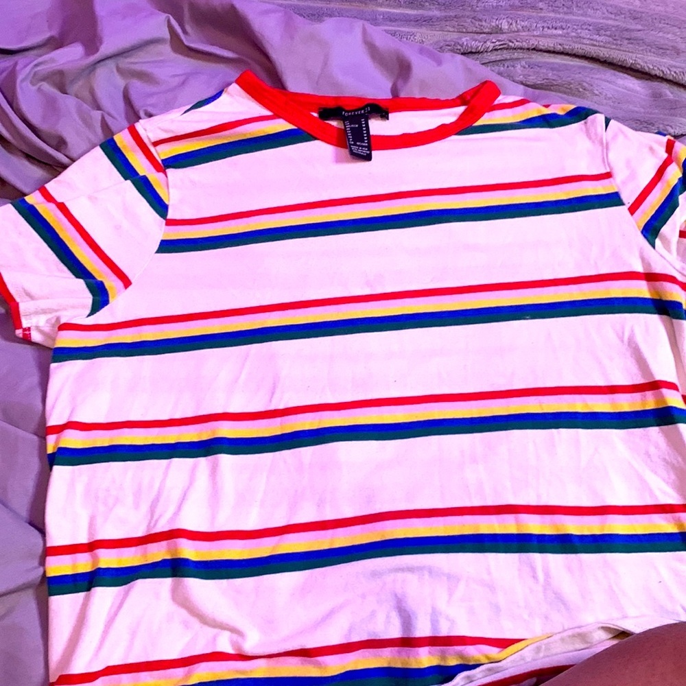 Rainbow stripped shirt 🌈